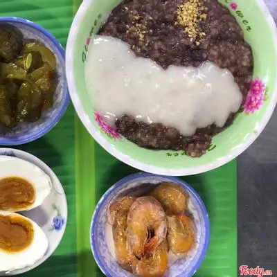 Hình ảnh Cháo đậu - tôm rang - dưa muối cải mặn