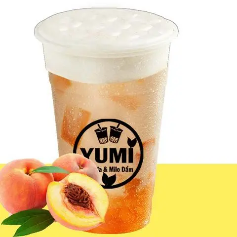 Hình ảnh Trà Sữa Đào Tươi Dầm Kem Cheese (Size 700ml)