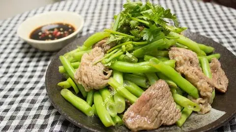 Hình ảnh đậu que xào bò
