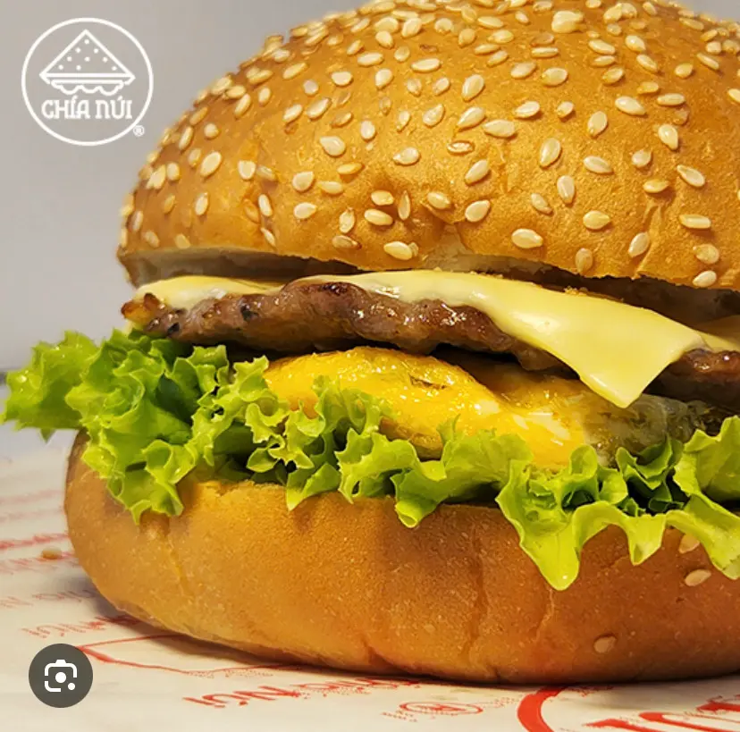 Hình ảnh Hamburger Gà + Trứng 