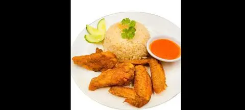 Hình ảnh Cơm cánh gà chiên nước mắm
