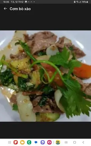 Hình ảnh cơm bò xào