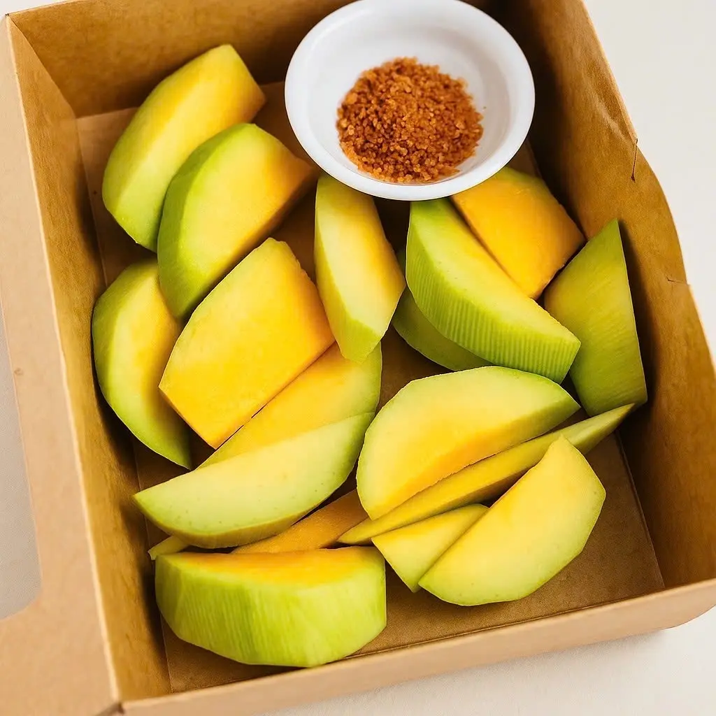 Hình ảnh F04 Set Xoài Sống Cắt Sẵn 500g Kèm Muối