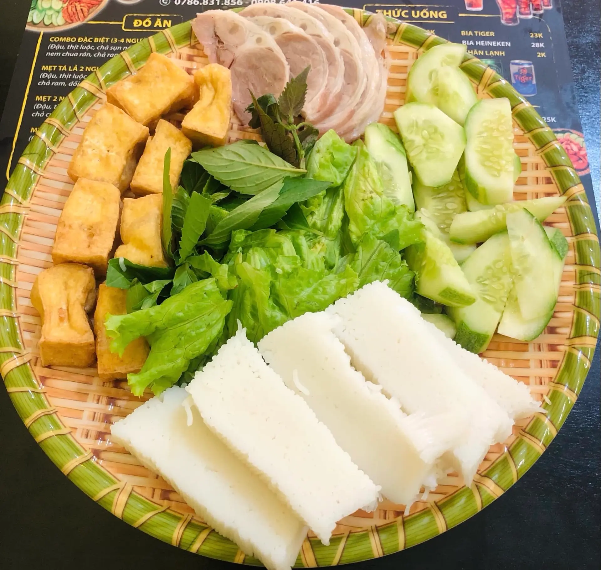 Hình ảnh Bún đậu Thịt bắp giò