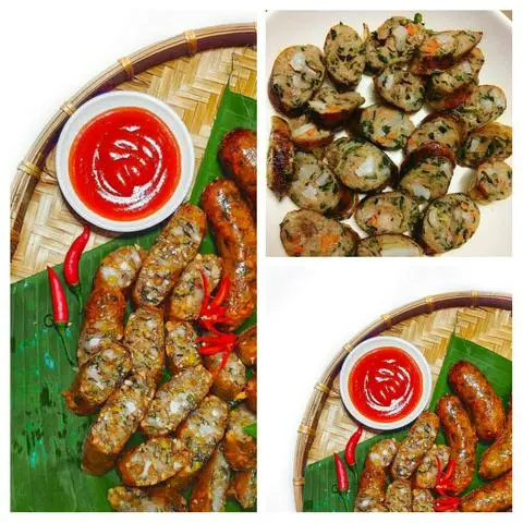 Hình ảnh Bánh mì kẹp dồi sụn