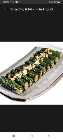 Hình ảnh Bò nướng lá lốt