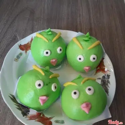 Hình ảnh Bánh bao Chim Xanh nhân Trà Xanh