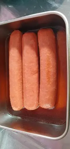 Hình ảnh cơm xúc xích chay rim, đồ xào và canh