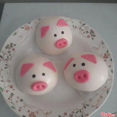 Hình ảnh Bánh bao Heo Mũi Hồng Nhân Ca Dé