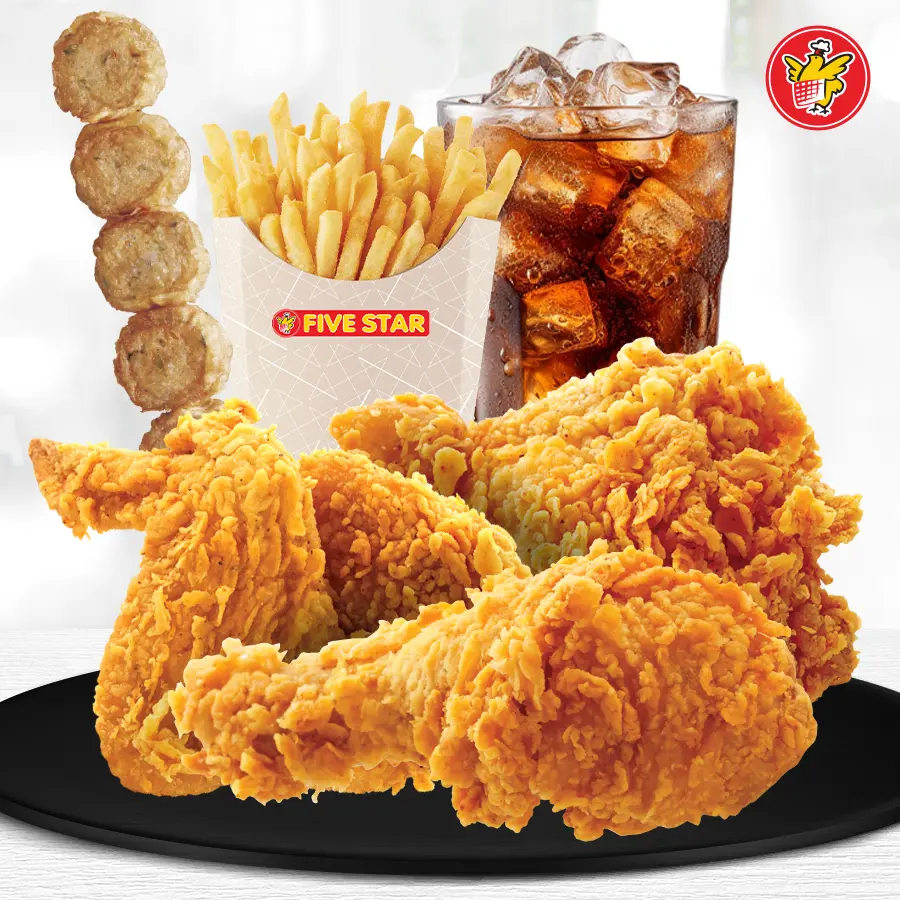 Hình ảnh 3 Gà Giòn + Chả Giò + Khoai Tây + Pepsi