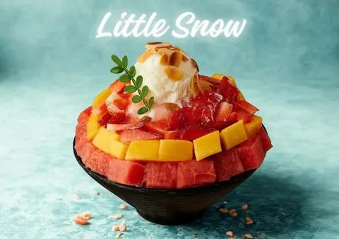 Hình ảnh Kem tuyết hoa quả - fruits bingsu