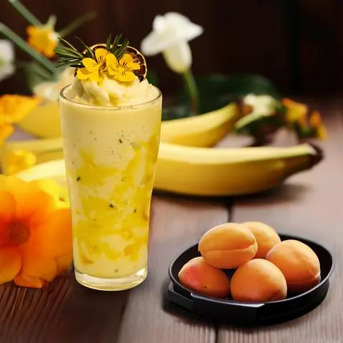 Hình ảnh Chuối mơ hương thảo đá xay