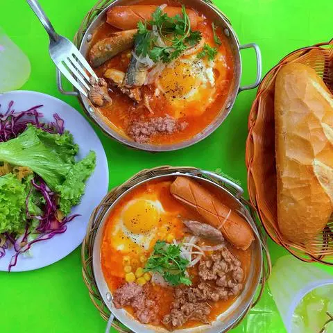 Hình ảnh bánh mì chảo đặc biệt