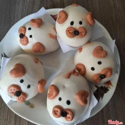 Hình ảnh Bánh bao Ki Nâu Nhân Trứng Sữa