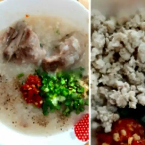 Hình ảnh Cháo sườn - thịt băm