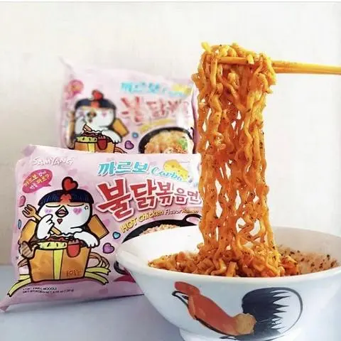 Hình ảnh Mì Gà Cay Carbonara Samyang ( Tặng Kèm Kim Chi Homemade )