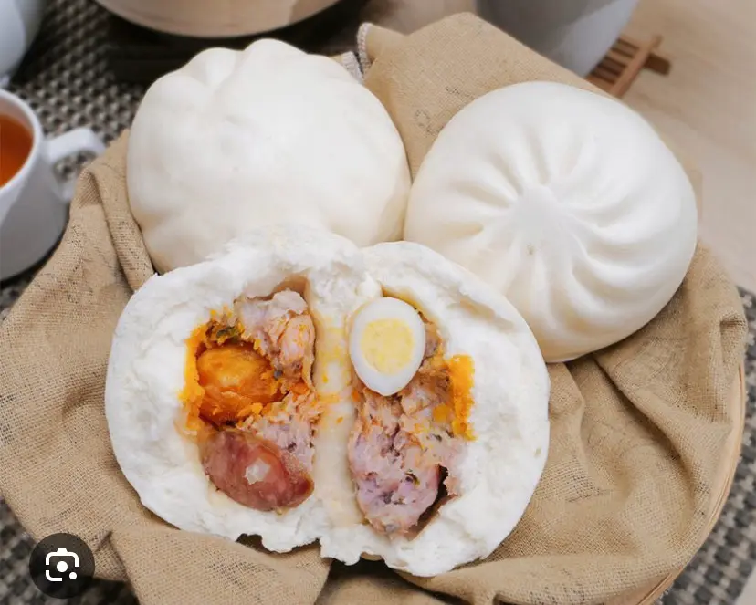 Hình ảnh Bánh bao Trứng muối , trứng cút , xá xíu 