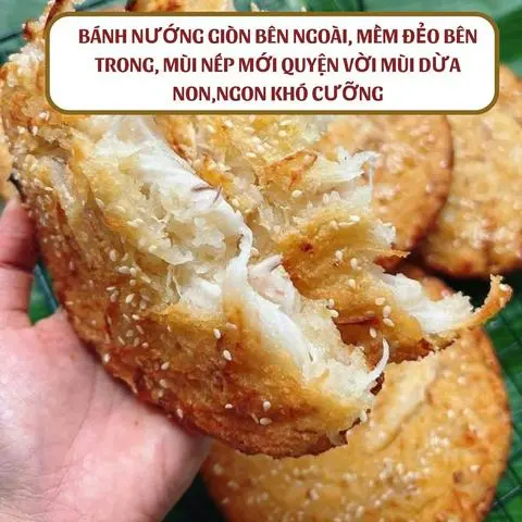Hình ảnh Bánh nếp nướng dừa non