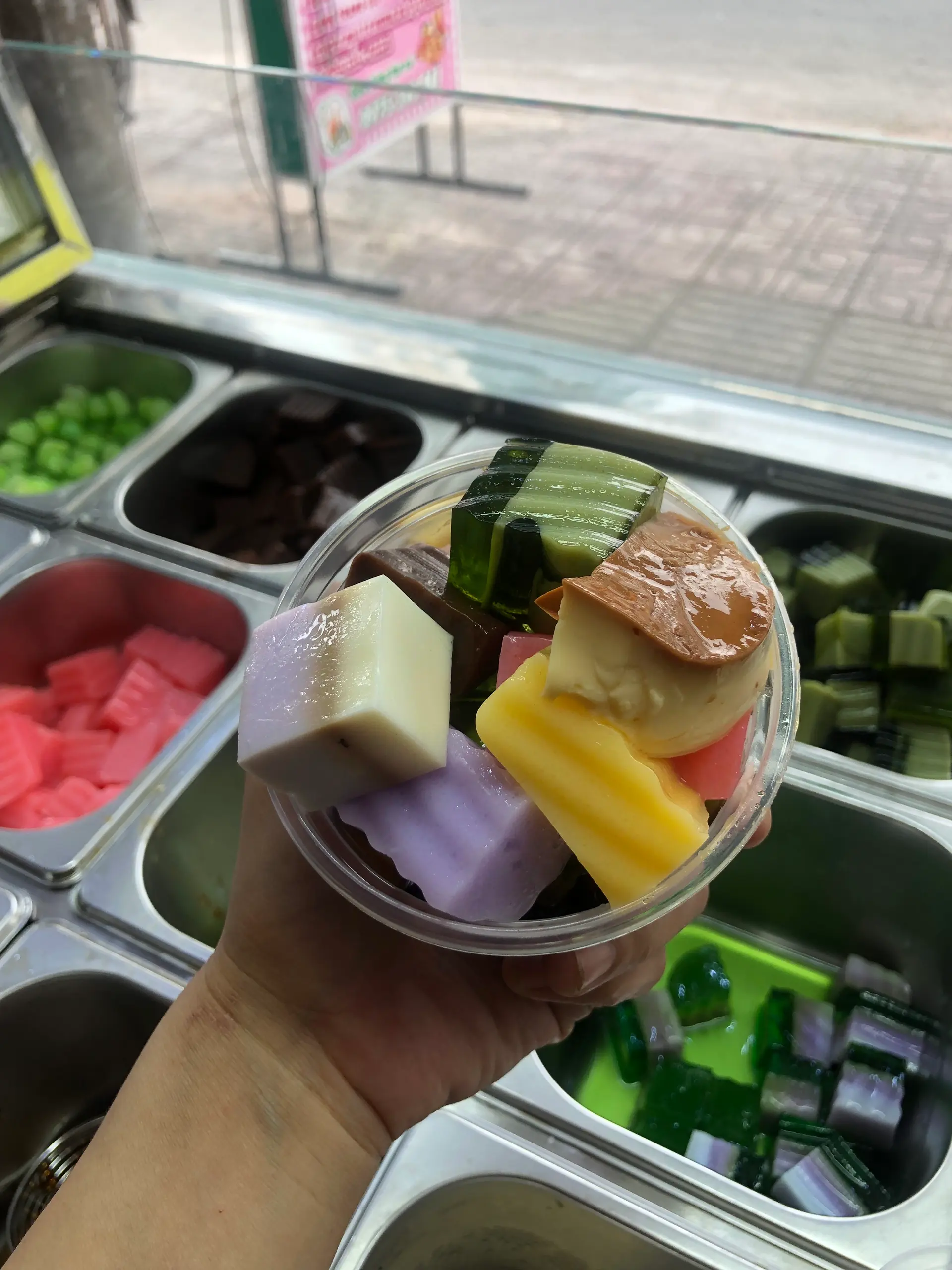 Hình ảnh Trà sữa olong lài Full Topping 700ml