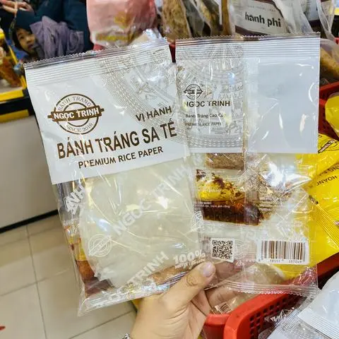 Hình ảnh Bánh tráng sa tế hành phi - 3 túi