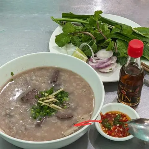 Hình ảnh Combo Cháo Thập cẩm-Quẩy- Trà Tắc Lipton 