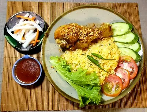 Hình ảnh Combo x2 Cơm Gà Đùi Tỏi - Mắm Tỏi 