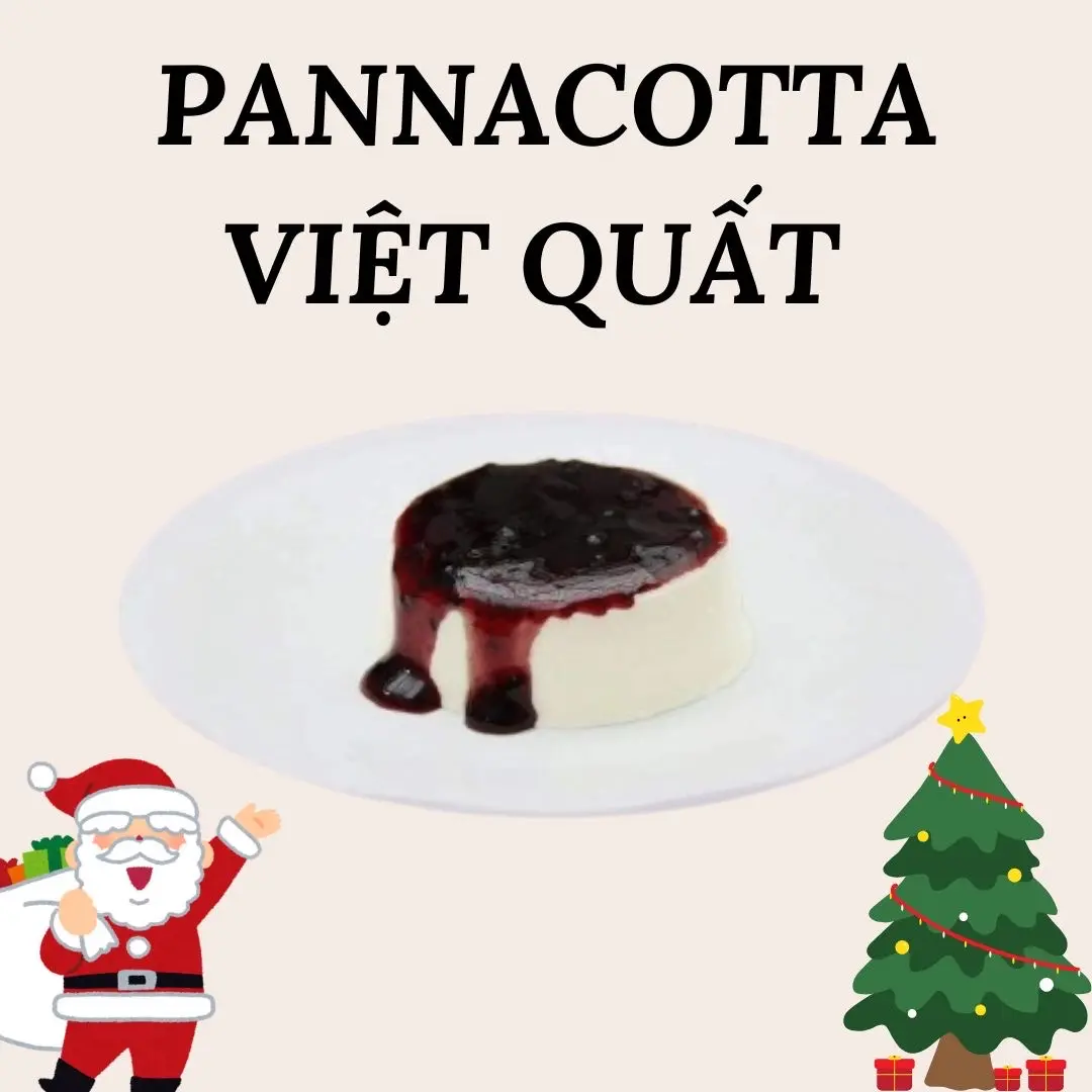 Hình ảnh Panna cotta mix sốt Việt Quất