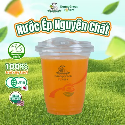 Hình ảnh Nước Ép Cam Dưa Lưới Hữu Cơ