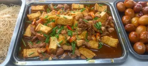 Hình ảnh cơm thịt kho đậu hũ 