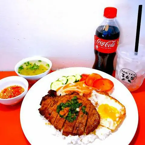 Hình ảnh 1 sườn trứng - 1 coca-cola - 1 canh