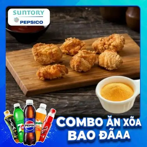 Hình ảnh Combo Gà Viên Lắc Phô Mai + Nước Ngọt SPVB