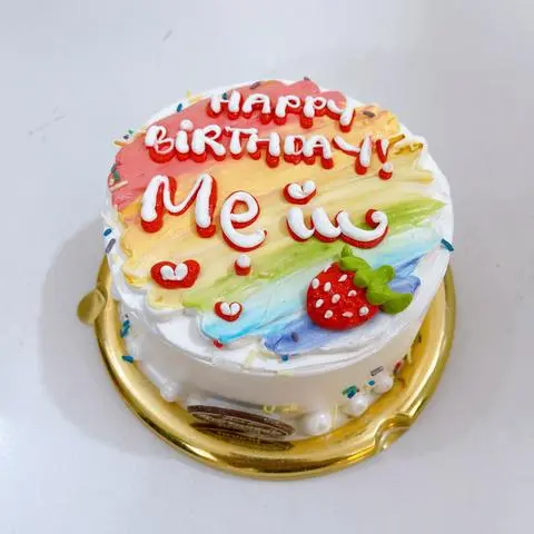 Hình ảnh bánh kem mini màu pastel tặng Mẹ iu