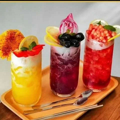 Hình ảnh Trà Trái Cây+Thạch(Dâu-Nho-Cam-Chanh dây-Kiwi-Đào-Vải)