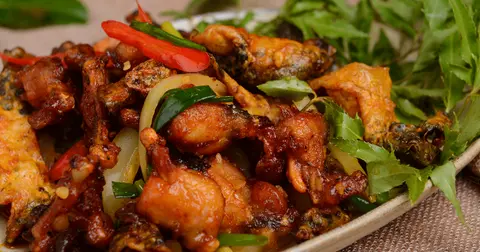 Hình ảnh Ếch chiên nước mắm