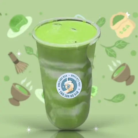 Hình ảnh Sữa tươi sốt matcha