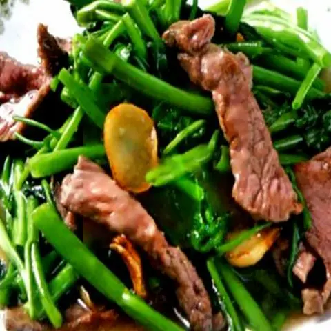 Hình ảnh Rau Muống Xào Bò