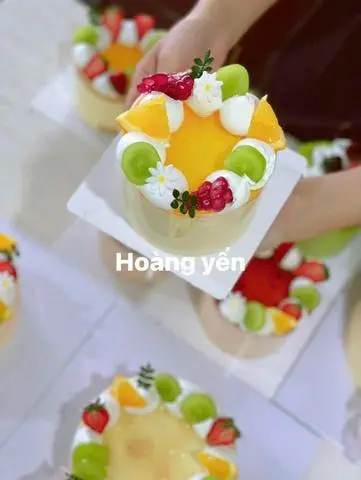 Hình ảnh bánh mousse chanh dây sinh nhật 