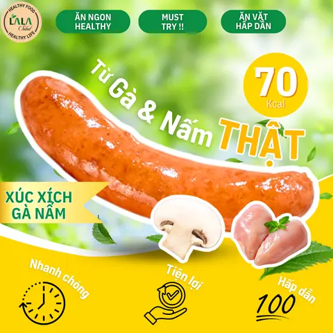 Hình ảnh Xúc xích gà & nấm