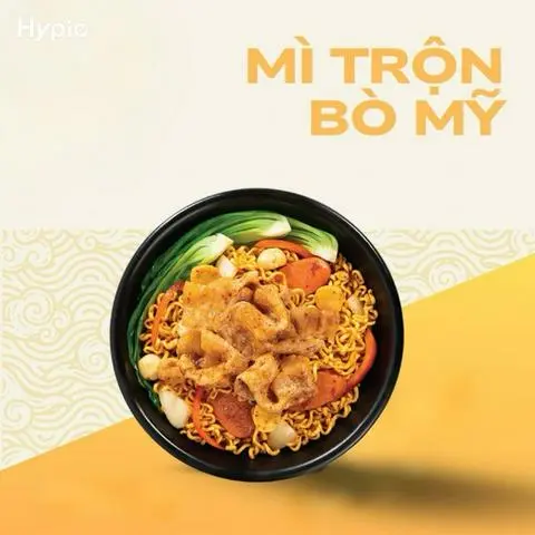 Hình ảnh Mì trộn ba chỉ bò Mỹ
