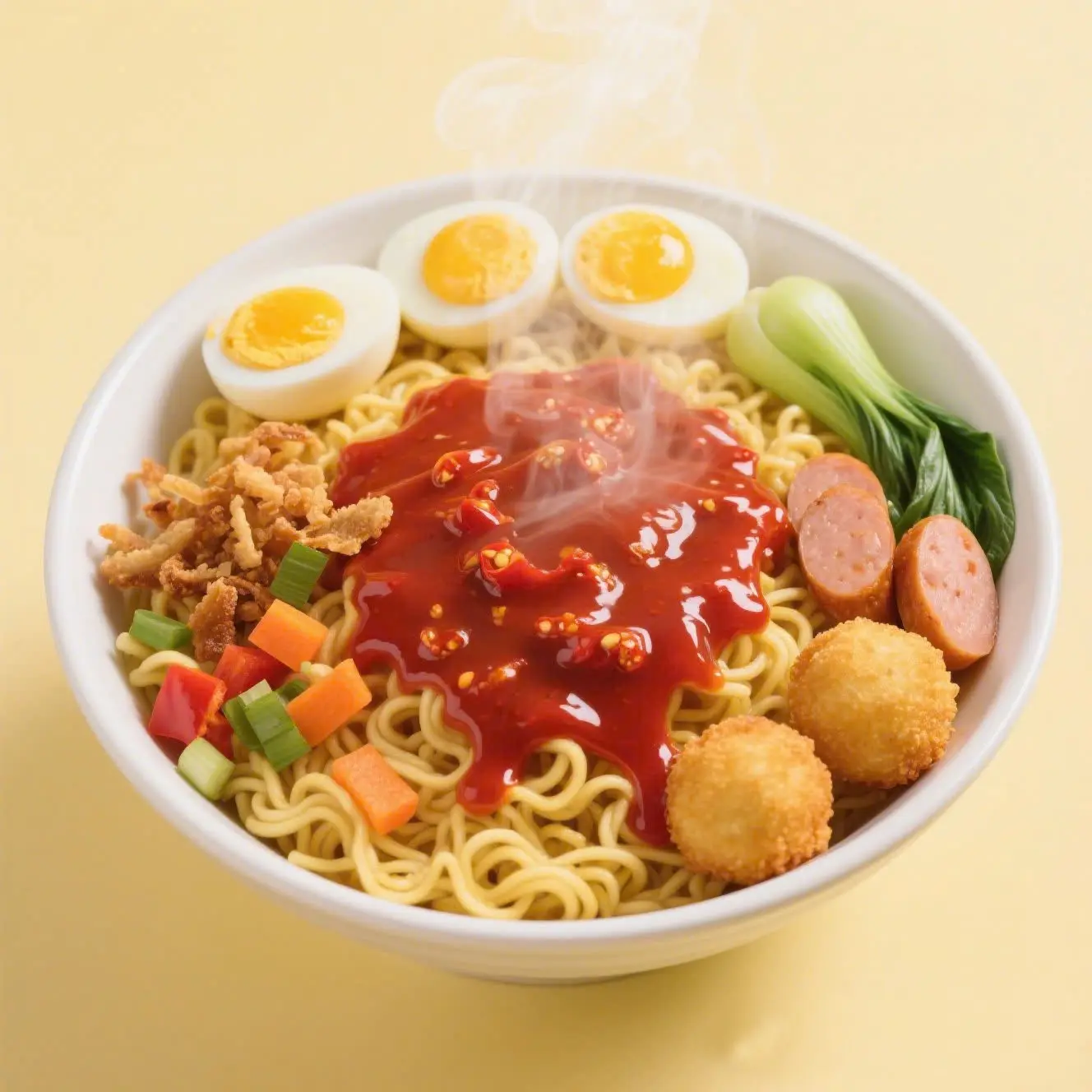 Hình ảnh Mì trộn đặc biệt trứng gà non sốt thần thánh - Tặng Trà chanh siêu hời