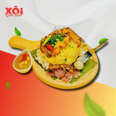 Hình ảnh Xôi ba rọi nướng muối ớt cay tê tê