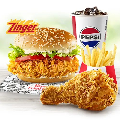 Hình ảnh Combo Burger và Gà Rán
