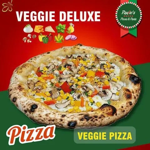 Hình ảnh Pizza Rau Củ Cao Cấp | Veggie Deluxe Pizza