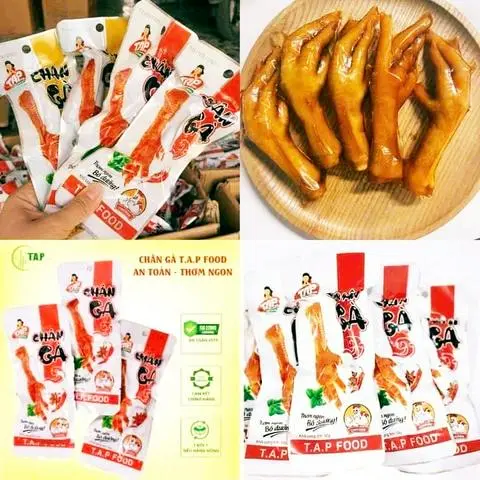 Hình ảnh Chân Gà Cay Vàng Việt Nam 10 Bịch