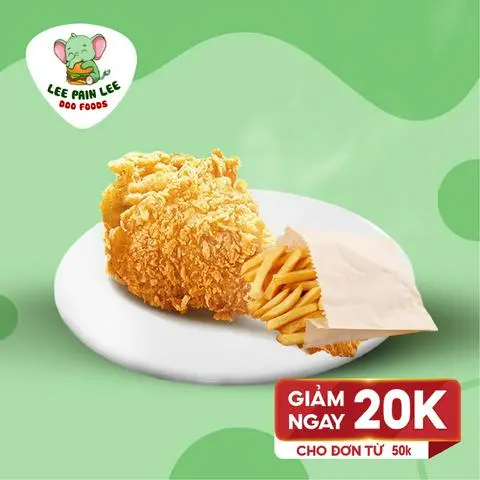 Hình ảnh Combo đùi gà + KHoai tây chiên