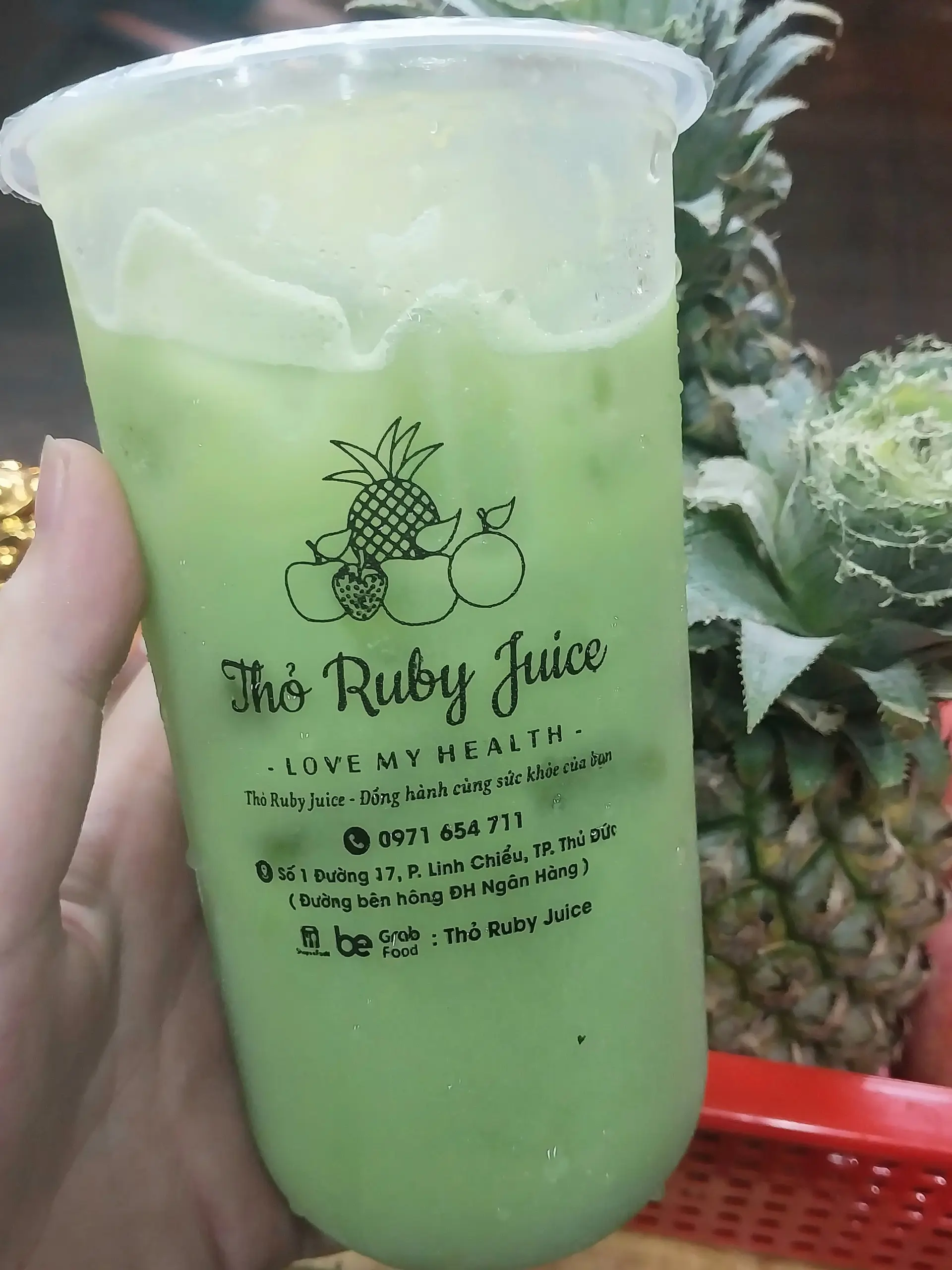 Hình ảnh Nước ép cóc, ổi, thơm ly 700ml