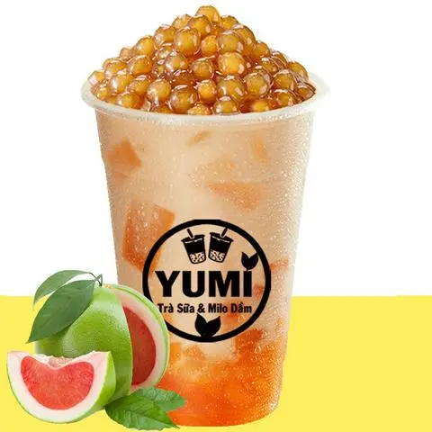 Hình ảnh Trà Sữa Bưởi Hồng Tươi Dầm (Size 700ml)