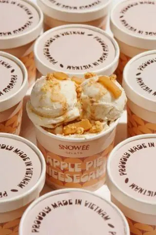 Hình ảnh Kem Bánh Táo Phô Mai / Gelato Apple Pie Cheesecake