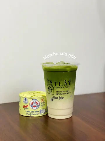 Hình ảnh Matcha sữa gấu - only size L 700ml