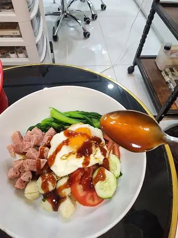 Hình ảnh Mì trộn sốt dầu hào